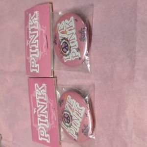 Victoria's secret PINK pinback buttons